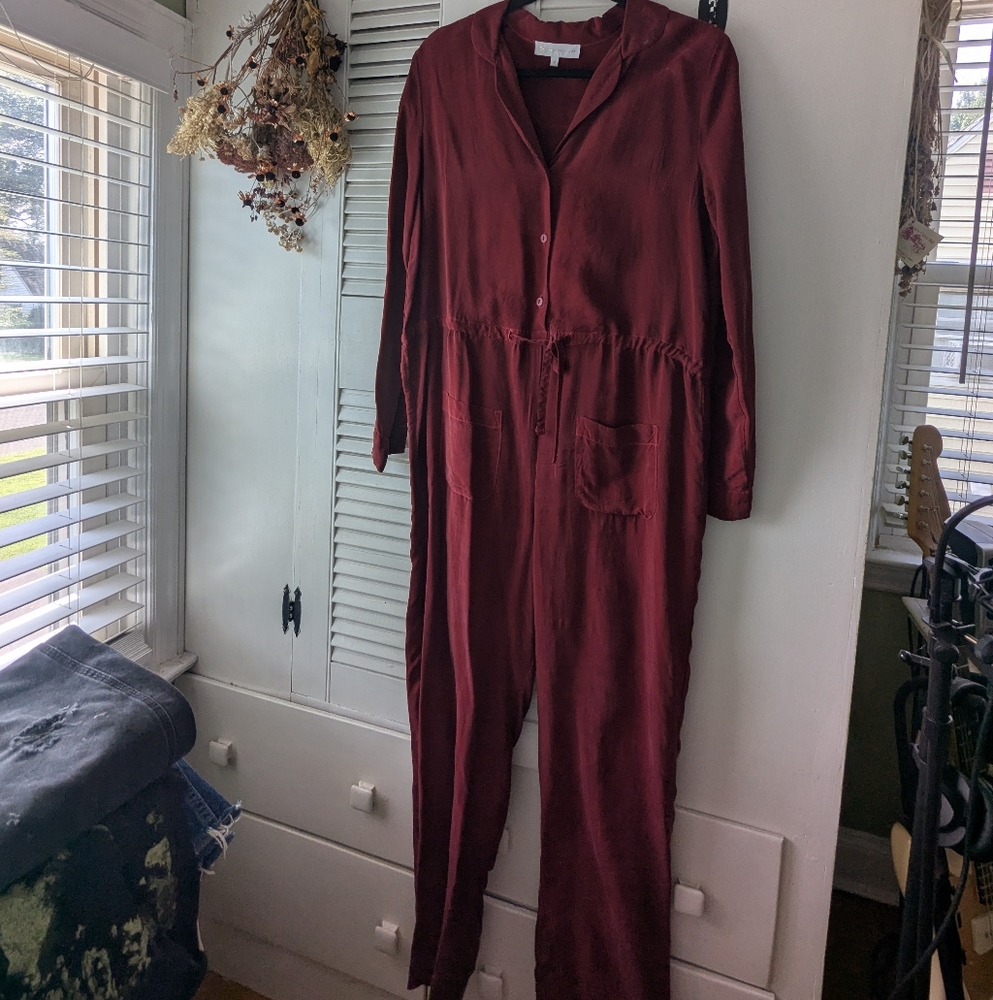 Corey Lynn Calter Cupro Jumpsuit